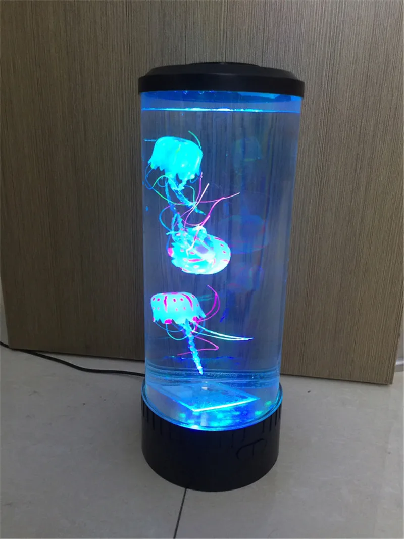 Jellyfish Lamp Led Night Light Bedside Lamp Desktop Atmosphere Color Changing Childen Table USB Powered LED Night Light Hypnotic