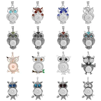 

Snap Jewelry Own Pendant Necklaces 18mm Snap Button Pendants Handmade Snap Necklace DIY Buttons Findings Accessories