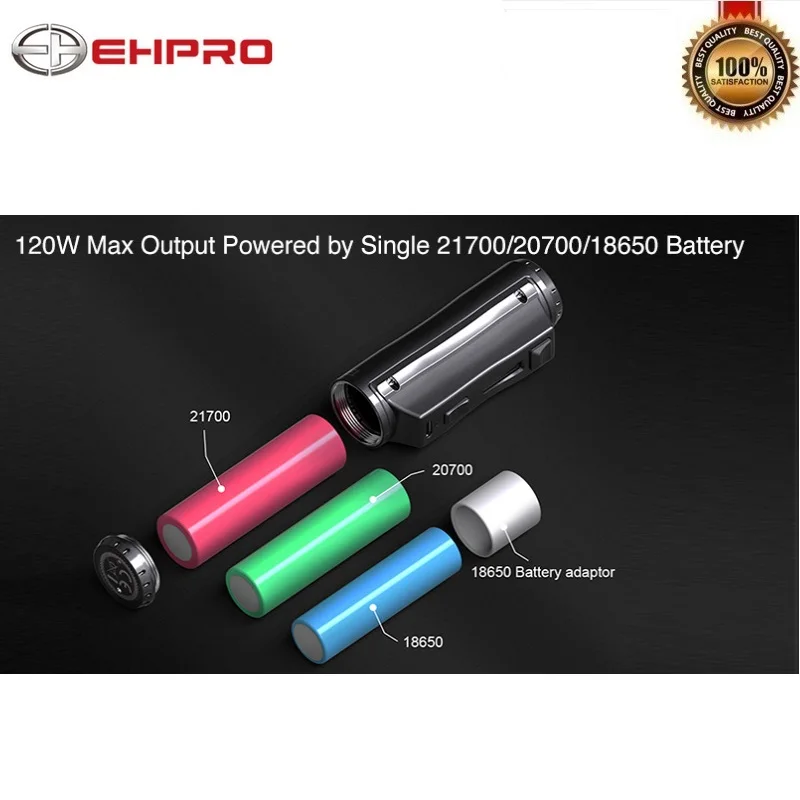 Оригинальный боксмод Ehpro из холодной стали 100 120 Вт 0 0018 с Сверхбыстрая скорость