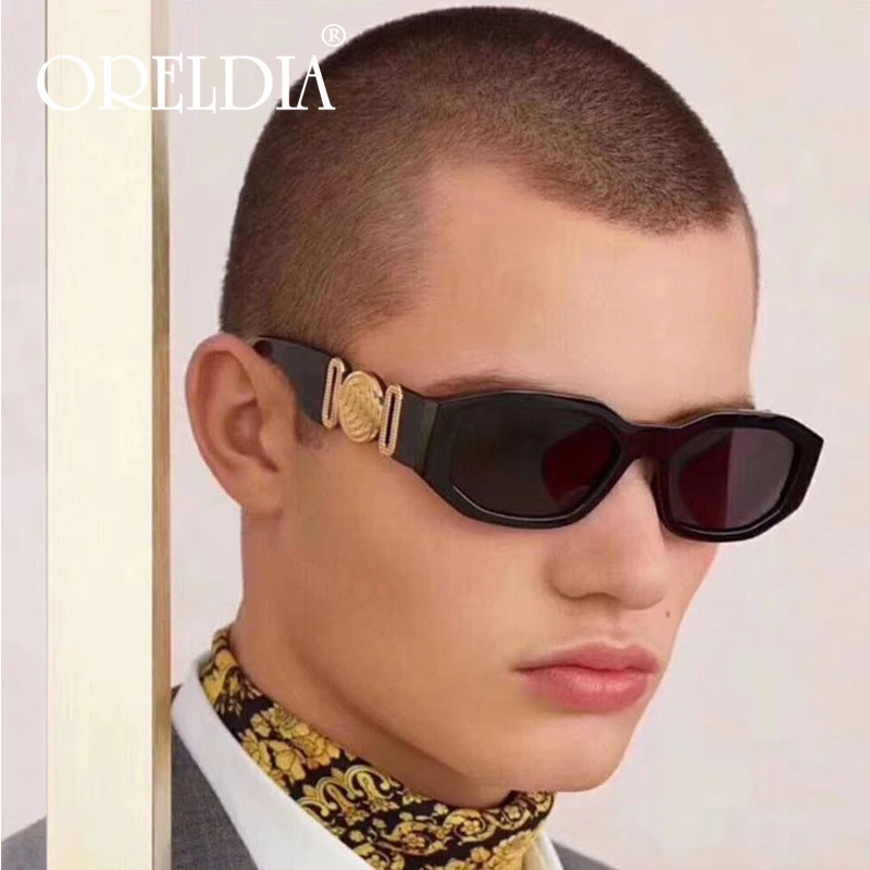 

Fashion Rectangle Sunglasses Men Women Luxury Brand Designer Vintage Black Clear Lens Personality Female Male Eyeglasses UV400