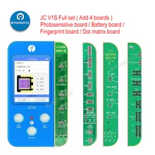 Jc v1s dot matrix para iphone face id não trabalho fix dot matrix cabo dot projetor placa de tela bateria impressão digital programador