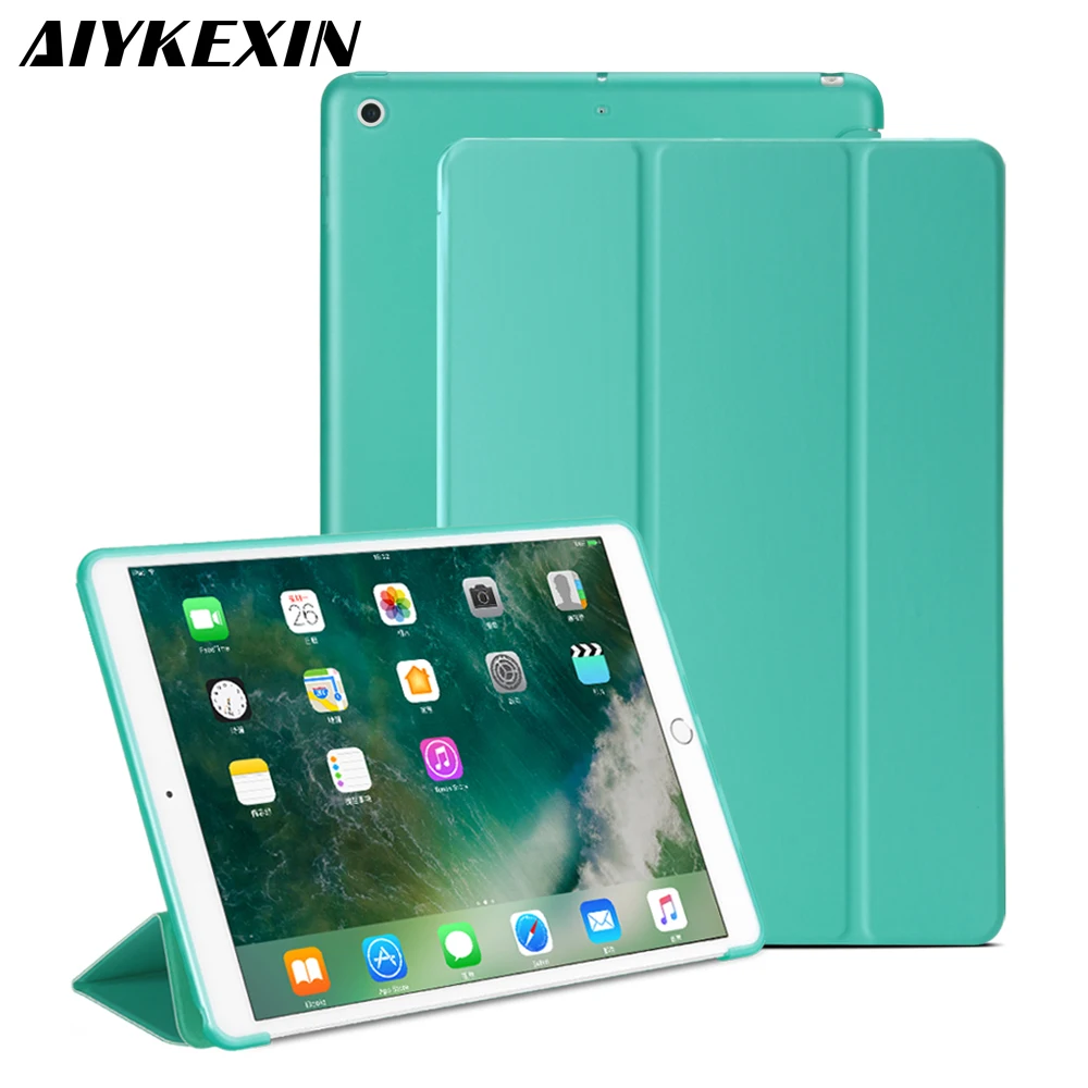 

AIYKEXIN Case for ipad 5th 6th Generation PU Leather Case for ipad 2017 2018 Soft Back Smart Cover Stand for ipad 9.7 2017 Case