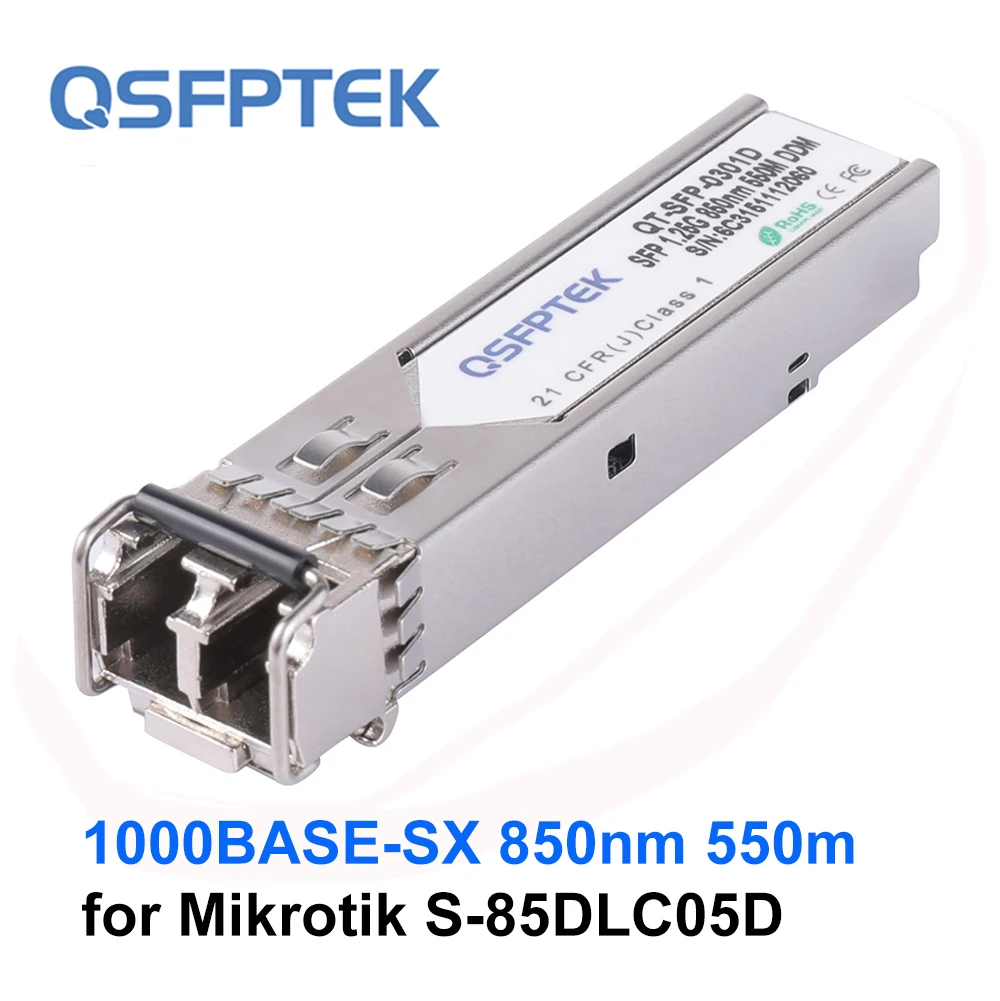 1 25G 550M SFP трансивер для Mikrotik S 85DLC05D 1000BASE SX 850nm DDM Duplex LC Gigabit Multimode мини модуль GBIC|sfp