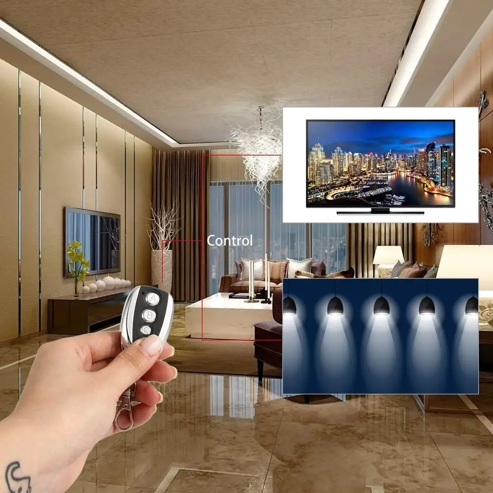 433MHz Electric Garage Door Remote Control Key Fob 4 Buttons Touch Switch Copying Transmitter Cloning Duplicator Garage Opener 433MHz Electric Garage Door Remote Control Key Fob 4 Buttons Touch Switch Copying Transmitter Cloning Duplicator Garage Opener
