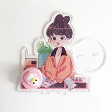 Kpop Мультфильм прозрачный акриловый звезда настольная подставка доска Декор