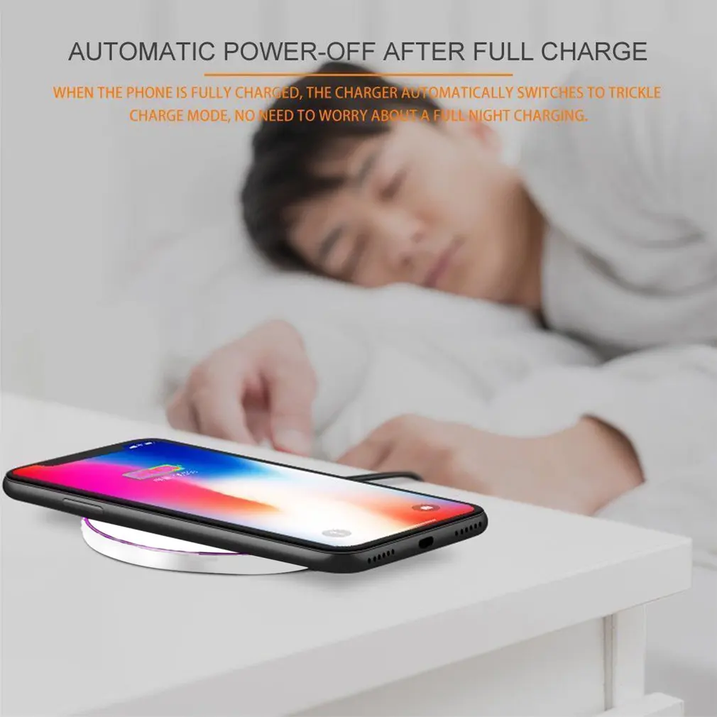 Qi металлическое Беспроводное зарядное устройство для iPhone настольное беспроводное быстрое зарядное устройство для samsung для xiaomi дропшиппинг