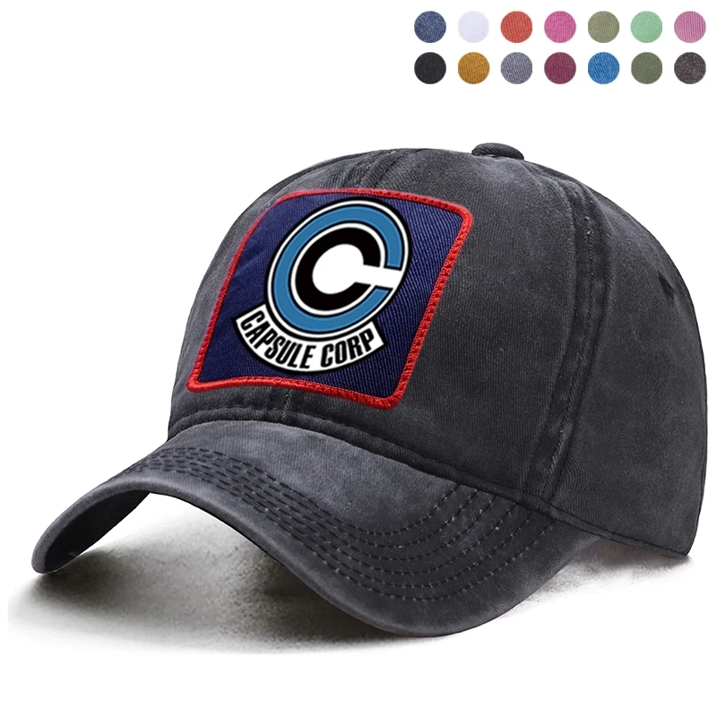 

Capsule Corp Baseball Cap Harajuku Hip Hop Dad Solid Trucker Hat Sun Shade Hats Casquette Snapback Woman Man Boinas Bone Caps