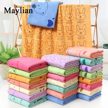 

70*140cm Bath Towel Rabbit Microfiber Baby Kids Beach Bathing Swimming Absorbent Drying Home Textile bathroom terry towel T10