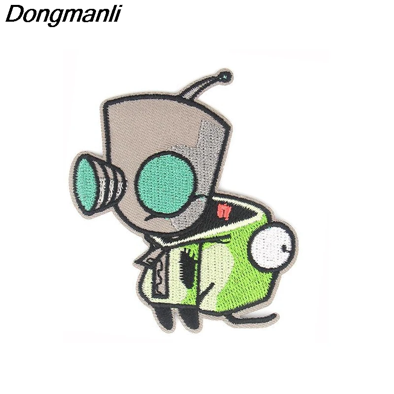P4239 Dongmanli захватчик ZIM вышитый патч аниме пришить Железный На Аппликация значок для одежды футболка рюкзак