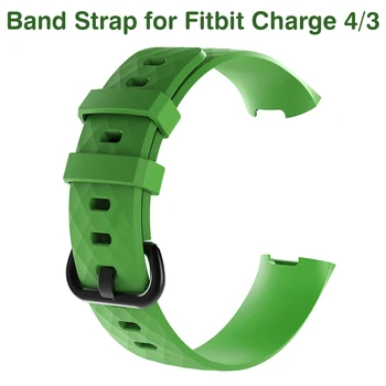 

Green Bands for Fitbit Charge 4 / Fitbit Charge 3 SE Watchband Waterproof Replacement Sports Watch Strap Wristbands Small Large