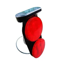 12 шт. красный Предупреждение ющий светильник на солнечной батарее, Предупреждение ющий светильник для конуса