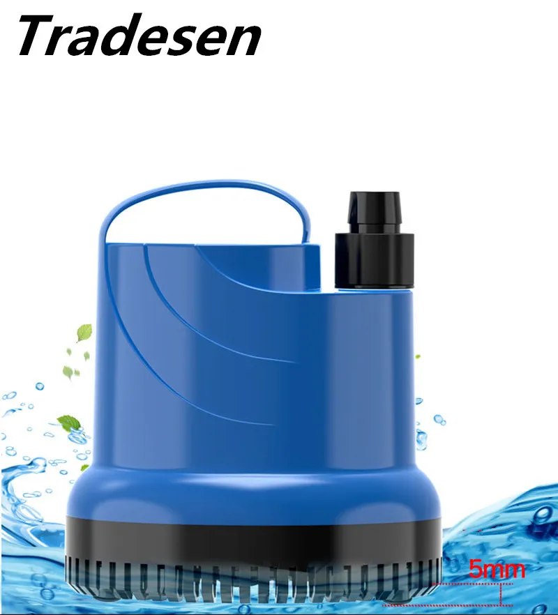 

15~80W NEW aquarium low water pump, portable water pump to make Fountain Mountain waterfall, Submersible Waterfall Fountain Pump