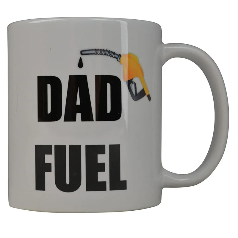 Funny Coffee Mug Best Dad Fuel Novelty Cup Great Gift Idea For Men Father Husband Grandfather (Fuel) | Дом и сад