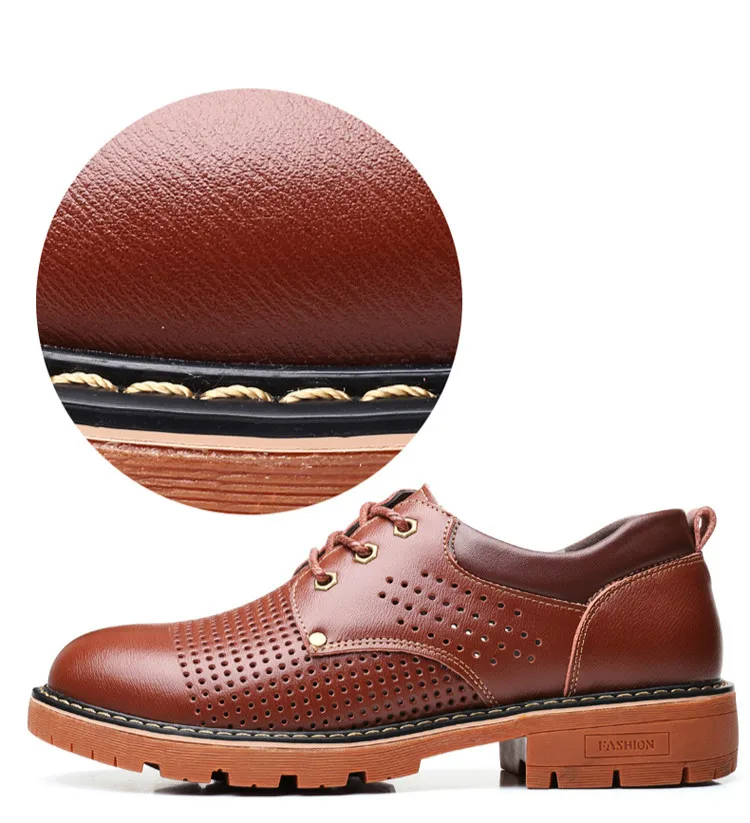 Genuine Leather Men Casual Shoes Winter Plus Velvet Man Footwear Brown Male Boots For Men Designer Shoes Formal Oxford casual shoes leather shoes leather boots