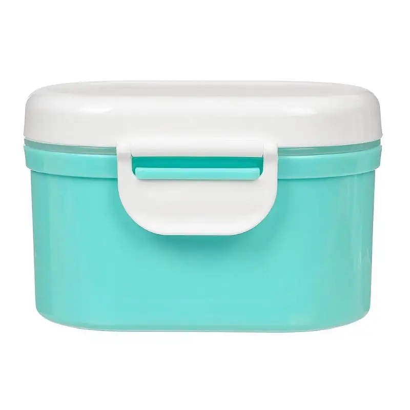 Простая портативная коробка для хранения еды для новорожденных, молоко и злаки, контейнер для порошка, чехол, аксессуары для кормления на открытом воздухе с ложкой - Цвет: C