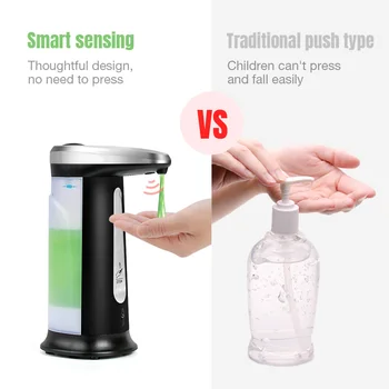 

400ml Automatic Soap Sanitizer Dispenser Bathroom Supplies Liquid Soap Dispenser Hand Cleaning Intelligent Sensor Soap Sanitizer
