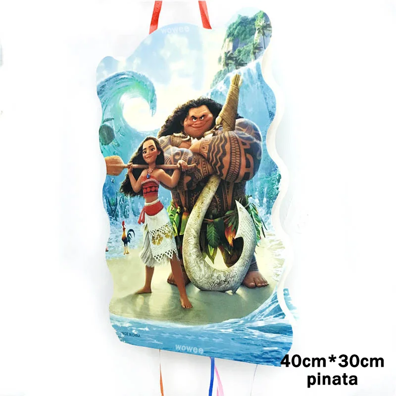 1pc Pinata 6 шт./компл. Moana бумажные Шапки Кепки День рождения поставки детского дня рождения с персонажами из мультфильмов для детей посуда счастливого праздника и вечерние украшения фестиваля - Цвет: 1pc Pinata