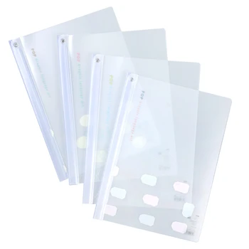 

4Pcs/Lot 2020 New A4 Student Paper Organizer Wholesale PP Rotary Thickened File Folder Plastic Report Classeur School Stationery