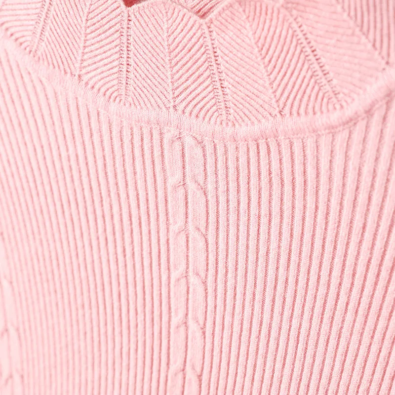 Sitaicery, новинка, осенне-зимний женский свитер, воротник-лепесток, длинный рукав, тонкий женский вязаный свитер и пуловер, пуловер, рубашки, джемпер