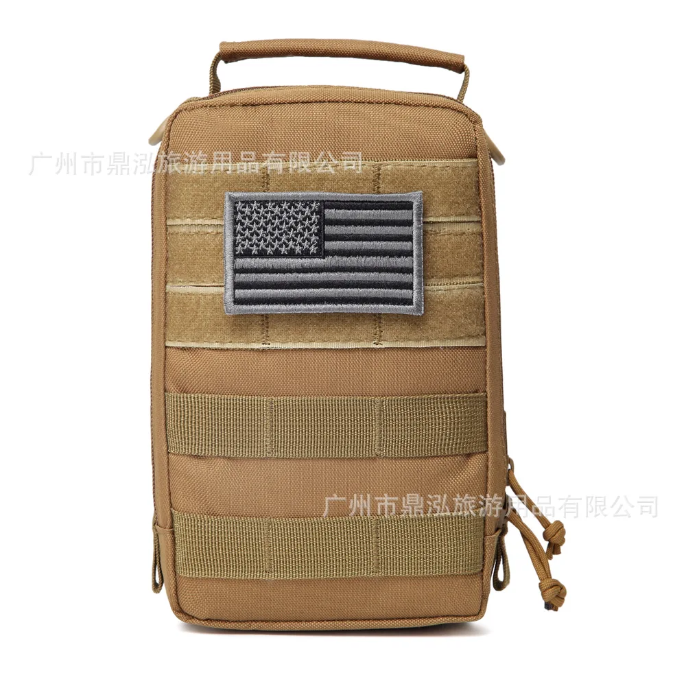 

New Style Mobile Phone Bag Men's Wear Leather Belt Wallet Multi-functional Nylon Waterproof Wearable Practical Horizontal And Ve