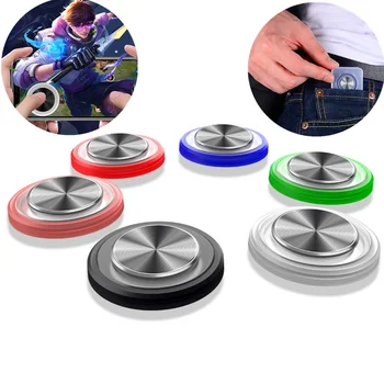 

Round Game Joystick For Mobile Phone Rocker Tablet Android Iphone Metal Button Controller Easy Chicken Dinner With Suction Cup