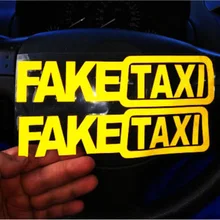 2 шт. такси автомобиля Стикеры Наклейка эмблемы Self клейкие виниловые наклейки для автомобиля Ван C66