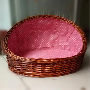 

Rattan willow kennel cat kennel pet kennel Teddy VIP small kennel four seasons summer universal removable