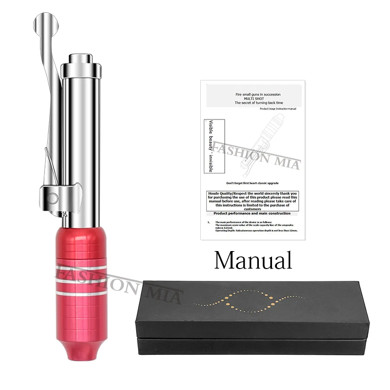 1pcs red pen Наполнитель гиалуроновой кислоты 0,3 мл мезо губ инъекции ручка для увеличения губ кожный наполнитель сыворотка золото мезотерапия инъекции пистолет - Номер модели: 1pcs red pen