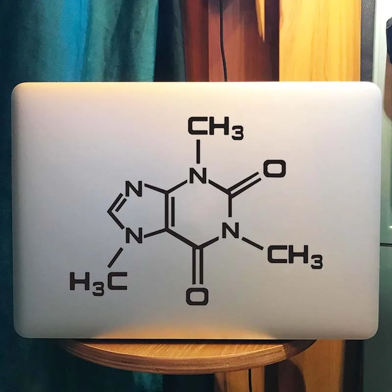 Наклейка с кофеином для ноутбука Apple Macbook Pro Air Retina 11 12 13 15 дюймов|sticker for apple macbook|laptop