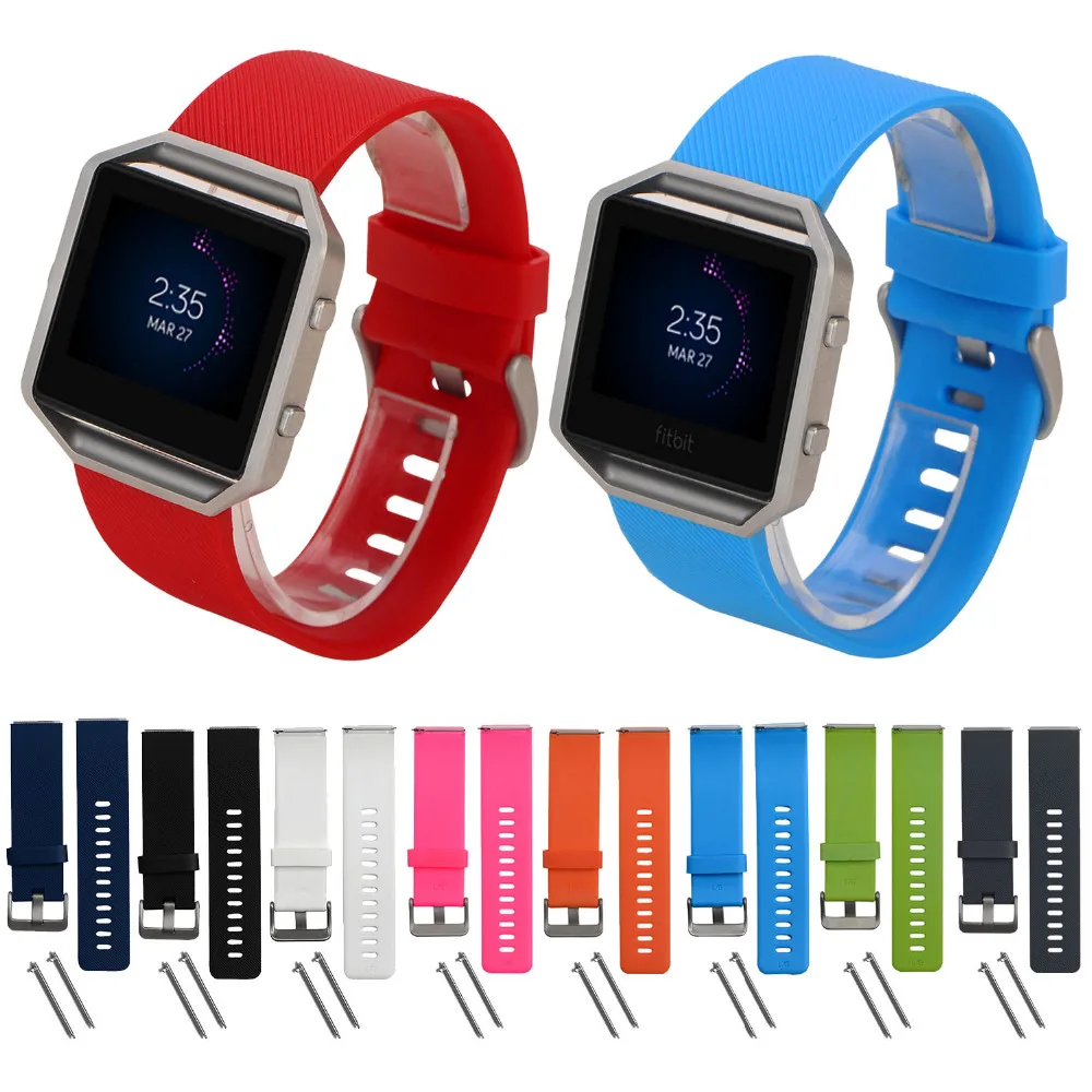 Силиконовый ремешок Gosear для часов Fitbit Fit Bit Blaze браслет Смарт часы аксессуары