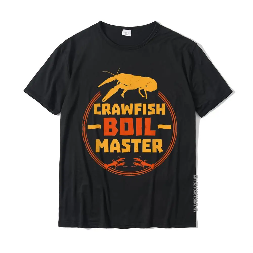 Tops T Shirt Birthday T Shirt Summer Fall Hip Hop Geek Short Sleeve 100% Cotton Crewneck Adult T-shirts Geek Free Shipping Crawfish Boil Master Apparel Funny Crawfish Crawdad Gift T-Shirt__MZ19000 black