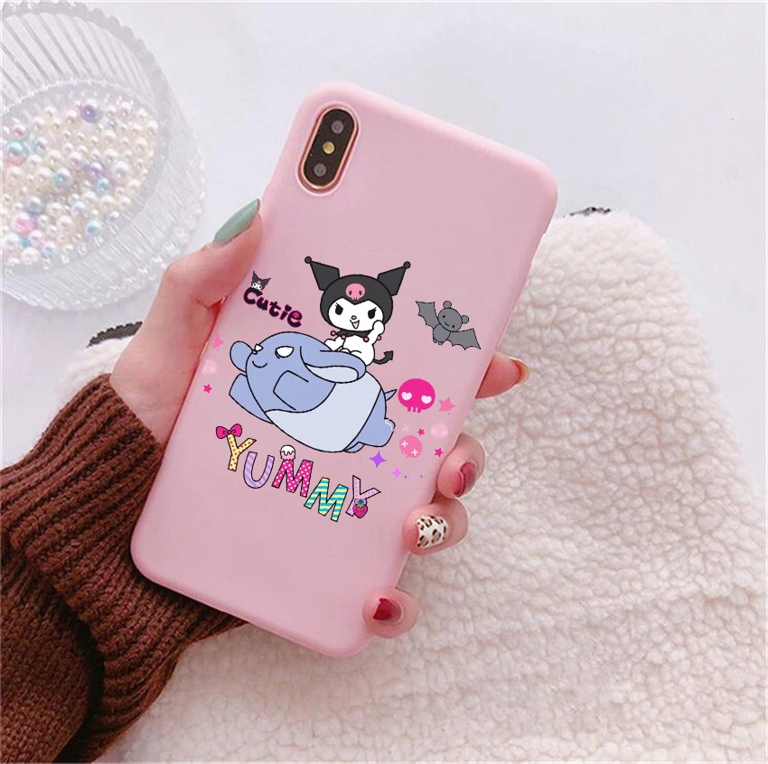 Koomi милый розовый Мягкий Силиконовый ТПУ чехол для телефона iPhone 6S 7 8 Plus X XR XS Max 11 11Pro 11Pro Max