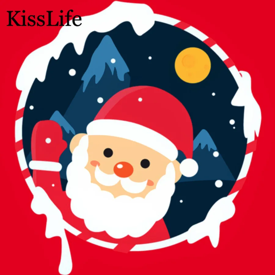 

2019 New Santa Claus Moon Snow Flower Metal Cutting Dies Kscraft Die Cuts for Scrapbooking Card Making Christmas Dies