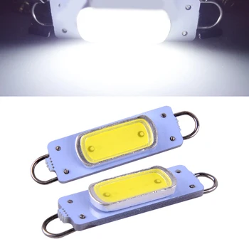 

DWCX 2 pcs 44mm Car Interior Loop Festoon LED COB Light Bulb Metal 560 570 576 212-2 Fit For Chrysler Dodge