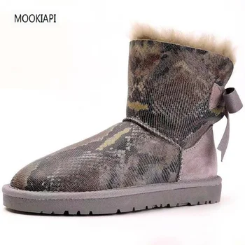 

In 2019, Australia's top quality snow boots, fashionable tied women's shoes, real sheepskin, 100% natural wool, free delivery