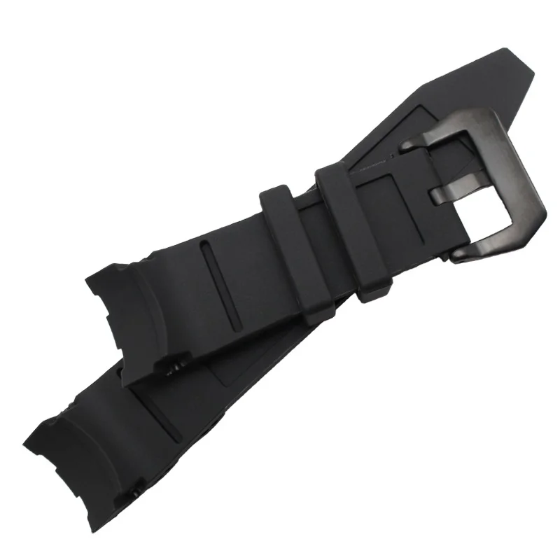 1 шт. 26*24 мм силиконовый резиновый ремешок для часов черный роскошный мужской браслет ремешок для часов заменить мужской т-ремешок без пряжки для/Invicta/Pro/Diver