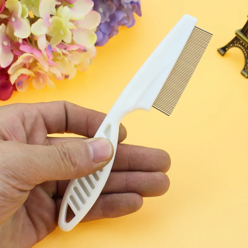 

Stainless Steel Comfort Flea Hair Grooming Tools Protect Flea Comb For Cats Dogs Pet Deworming Brush Short Long Hair Fur Remove