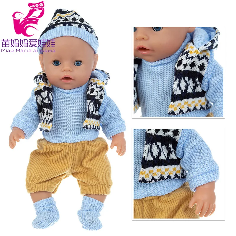 Pajama-Set Doll-Clothes 18-Inches Girl Baby Suitable-For 43cm Toy Gift
