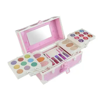 

Princess Makeup Toys Set Non-Toxic Pretend Play with Cosmetic Case Training Toy For Girls Birthday Gift