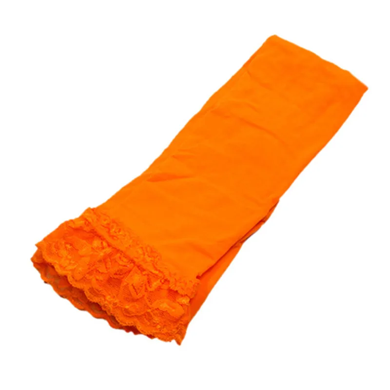 Orange Детские леггинсы; штаны для девочек; кружевные штаны с оборками для малышей; леггинсы для девочек; цвет морской волны, розовый; Тройная оборка; леггинсы для девочек; От 1 до 9 лет - Цвет: Orange