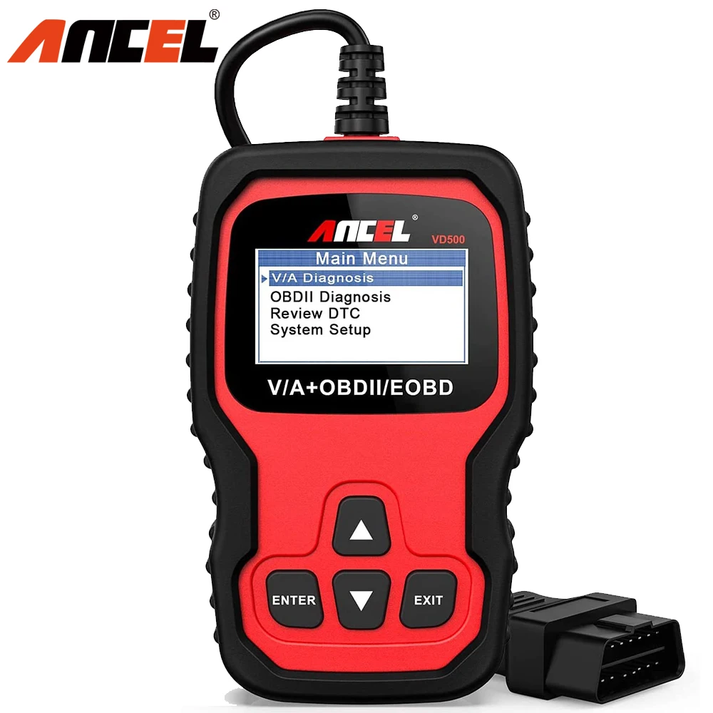 

Ancel VD500 OBD2 Scanner Automotive Code Readers Diagnostics Tool Full System Scan Engine Check Oil Reset For VAG VW Audi Skoda