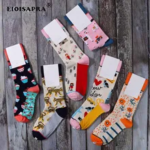 Продукт осень/зима женские носки креативные повседневные Хип-хоп мультфильм жаккардовые женские носки Harajuku уличные трендовые Носки для скейтбординга