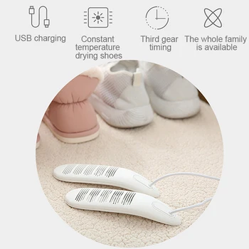 

Multi-Function USB Shoe Dryer 3/6/9H Deodorization Clothes Electric Heater Heat for Household Family Shoes Gloves Hats