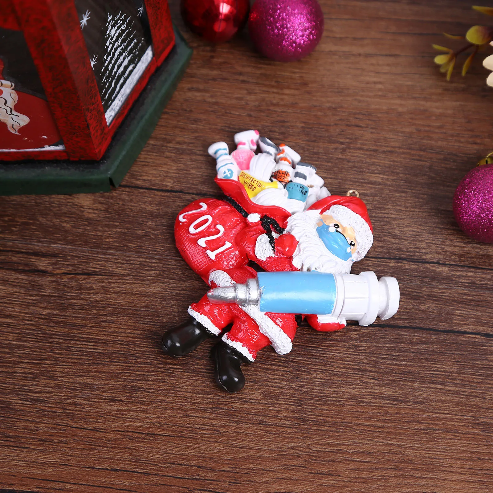 Christmas Santa Claus Pendant Face Mask Carrying Toilet Paper Craft Festive Party Decorations for Happy Atmosphere | Дом и сад