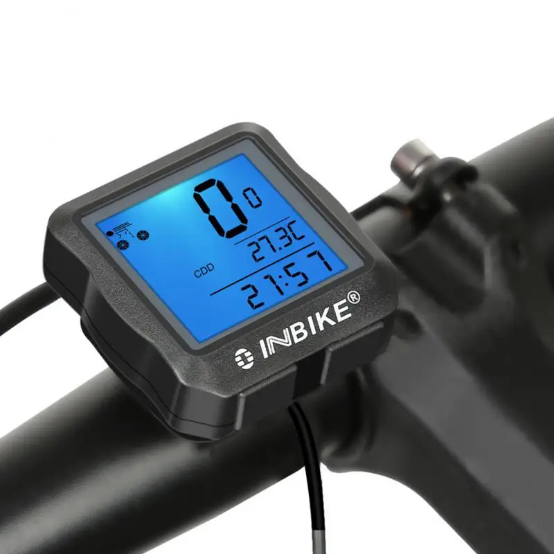 Wired Bicycle Odometer Waterproof Backlight Lcd Digital Cycling Bike