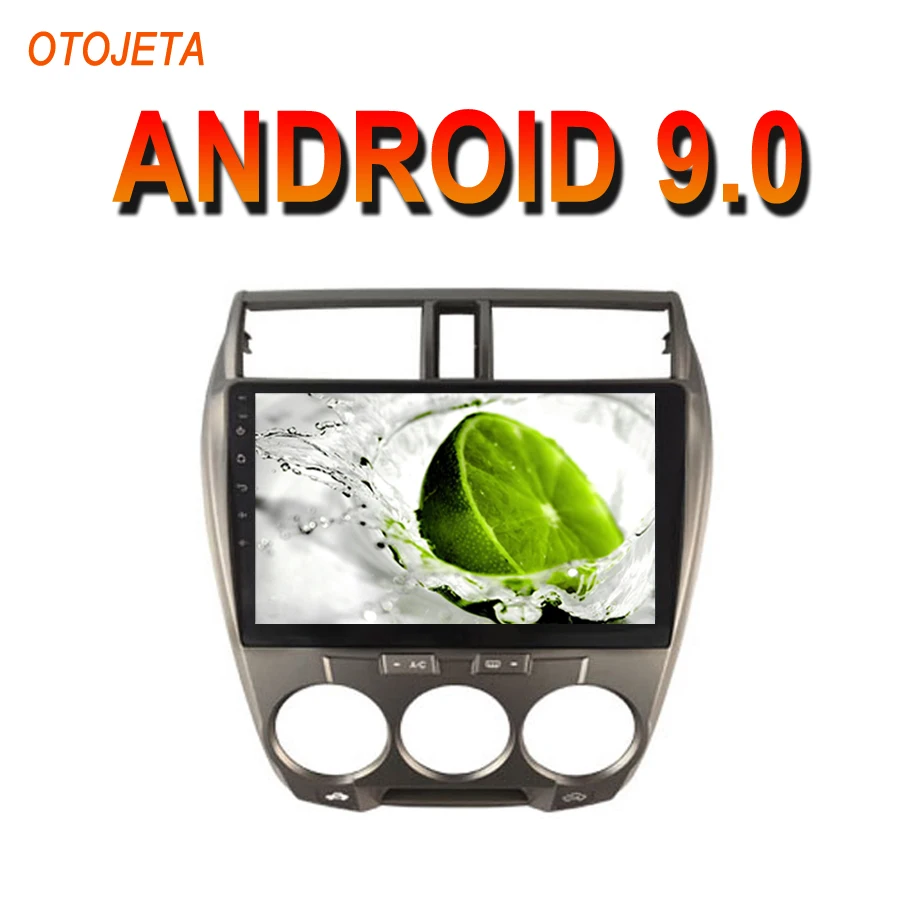 

OTOJETA Android 9.0 2.5D Screen Car Radio Player For Honda City 2010 Manual AC bluetooth Multimedia Stereo GPS tape recorder
