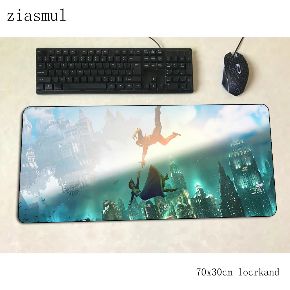 Коврик для мыши bioshock, подарок на Хэллоуин, компьютерный коврик 700x300x3 мм, игровой коврик для мыши, большой 3d коврик для мыши, клавиатура для игр, ПК, геймерский стол