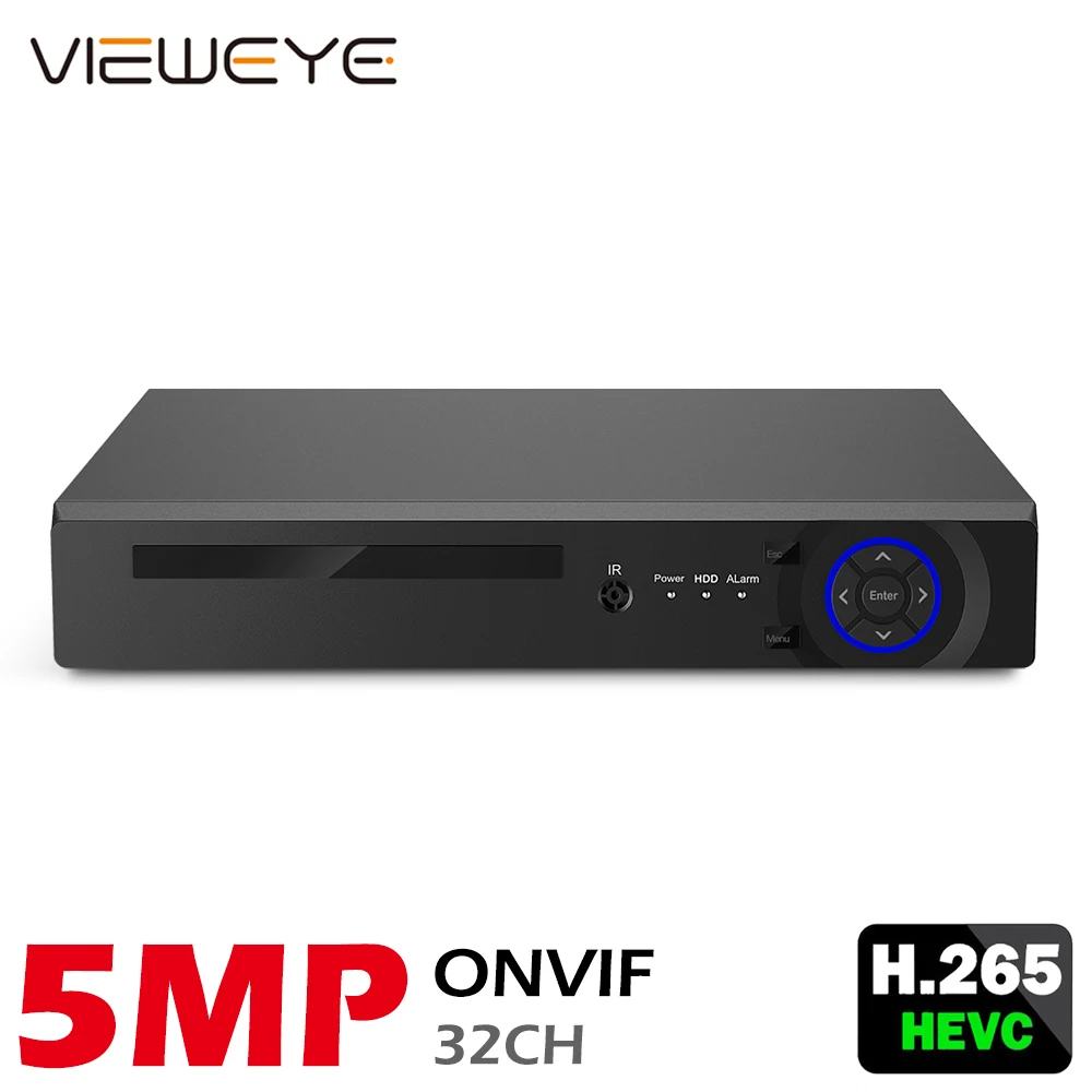 Металлический Чехол ViewEye сетевой видеорегистратор H.265 ++ с функцией обнаружения