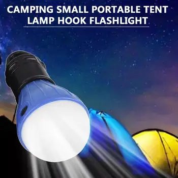 

Mini Portable Lantern Tent Light LED Bulb Waterproof Hanging Hook Flashlight For Camping