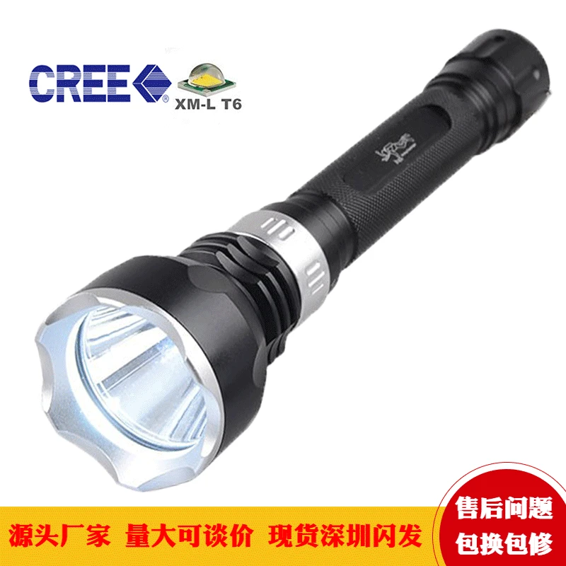 

USB Rechargeable LED Flashlight With LED Built-in 1200mAh lithium battery Waterproof camping light Zoomable Torch